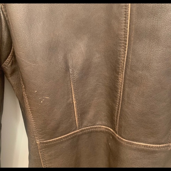 COLUMBIA Vintage Leather Moto Motorcycle Jacket - Picture 6 of 12